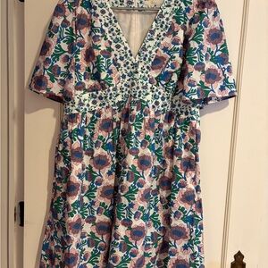 Floral V-Neck Dress